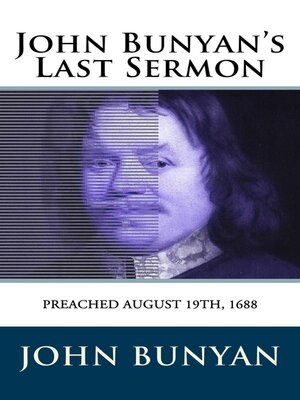 cover image of John Bunyan's Last Sermon
